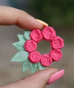 قالب سیلیکونی حلقه گل رز