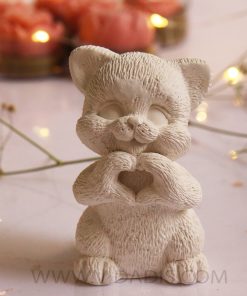 قالب سیلیکونی گربه قلبی