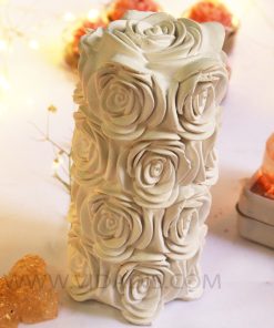 خرید قالب سیلیکونی استوانه گل رز ژورنالی