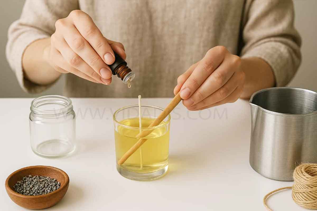 ایده درست کردن شمع معطر