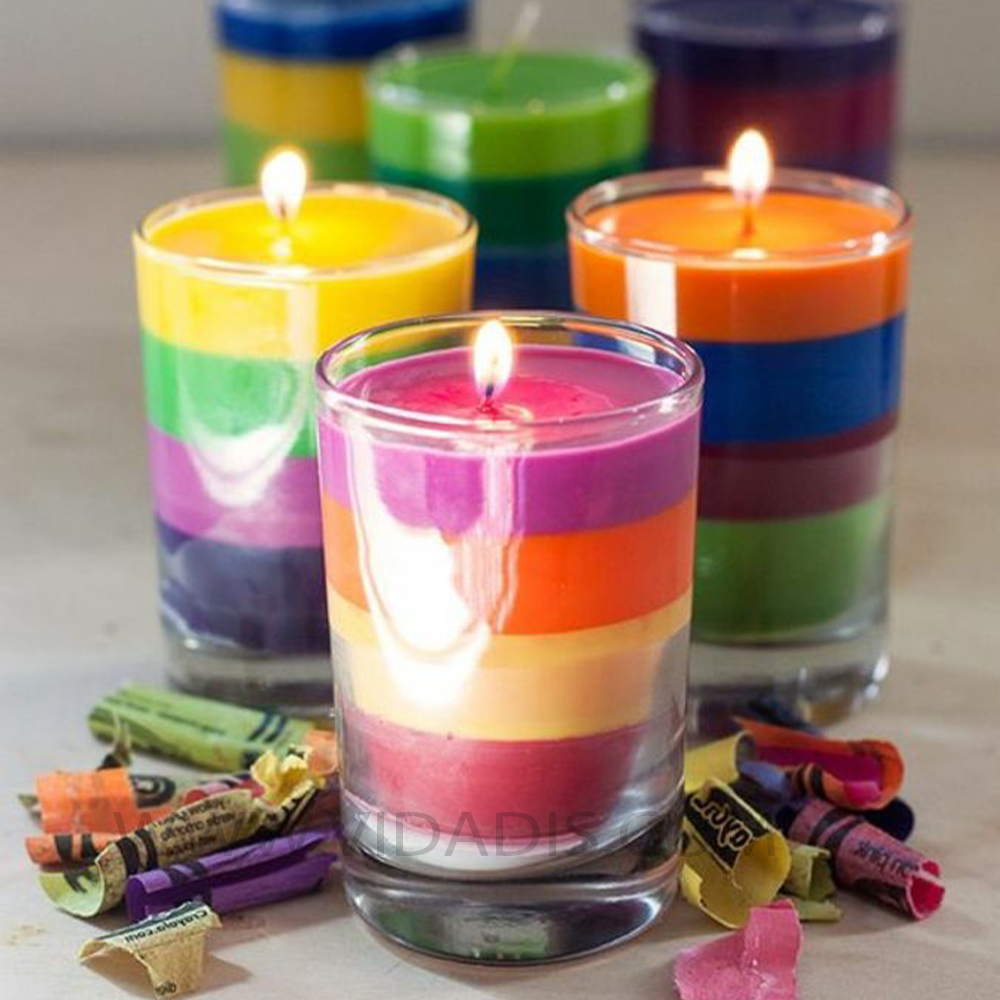 آموزش ساخت شمع چند رنگ در خانه (راهنمای کامل + نکات حرفهای)