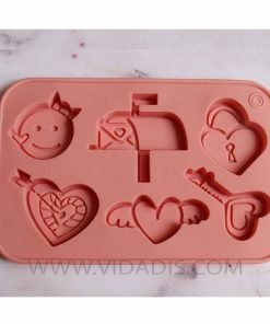 قیمت قالب سیلیکونی ورقه ای ست قلب و ایموجی