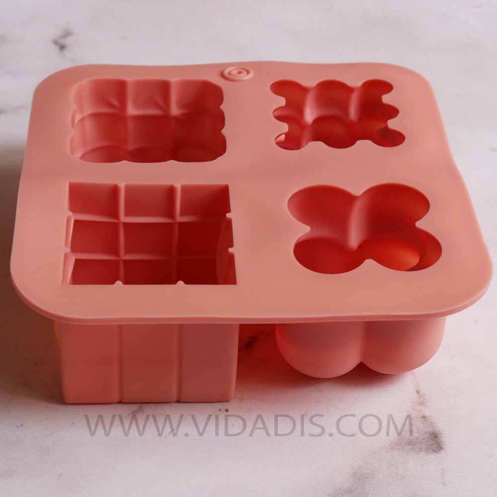 قیمت قالب سیلیکونی ورقه ای ست روبیک چهار عددی طرح یک