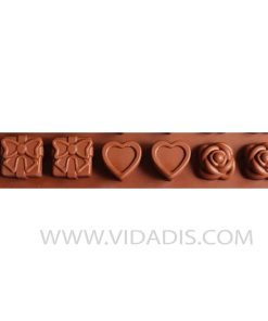 قالب سیلیکونی ورقه ای ست جعبه کادو و قلب و گل