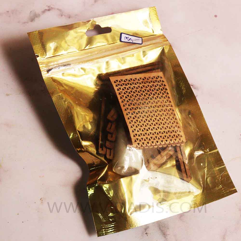 قیمت خرید پک فیتیله چوبی شومینه ای 10 عددی به همراه پایه فیتیله و مایع نسوز