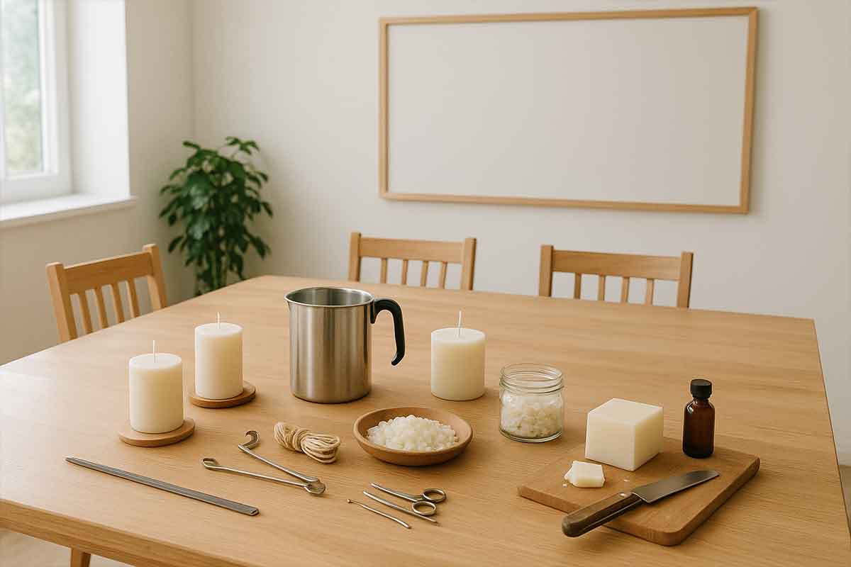 آموزش شمع سازی رایگان و لیست کامل وسایل شمع سازی