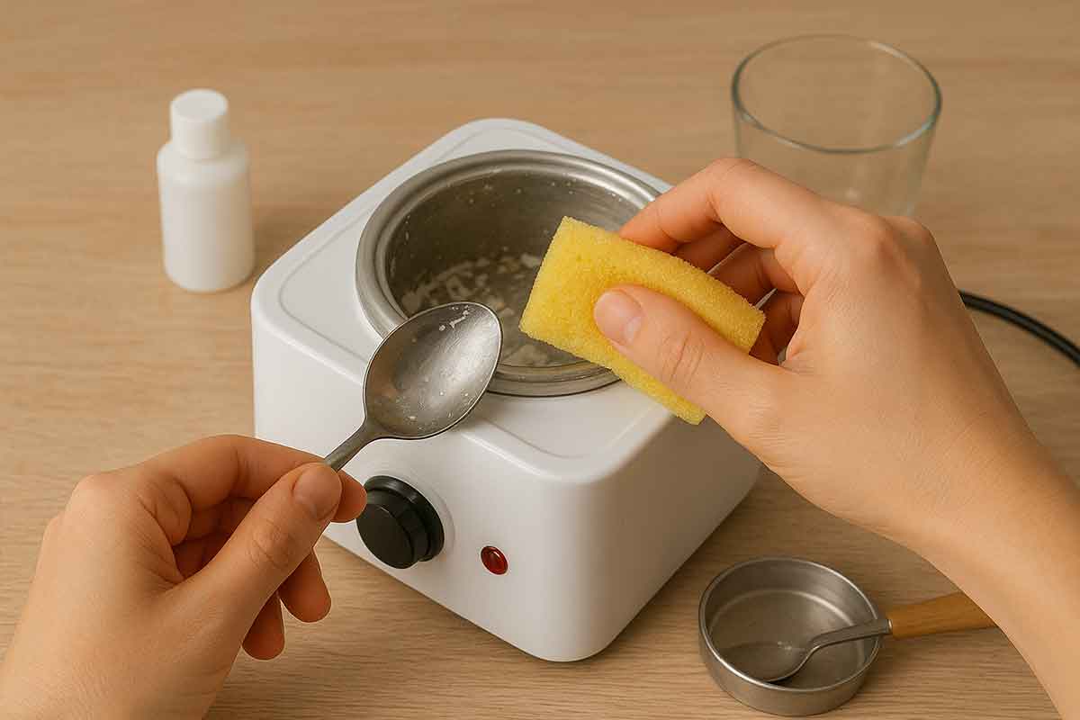 روش تمیز کردن دستگاه وکس شمع سازی