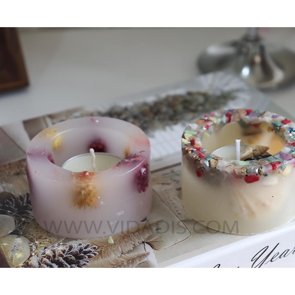 آموزش ساخت جاشمعی در کلاس شمع سازی حضوری ویدادیس