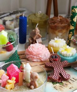 نمونه کار هنرجویان دوره شمع سازی حضوری ویدادیس