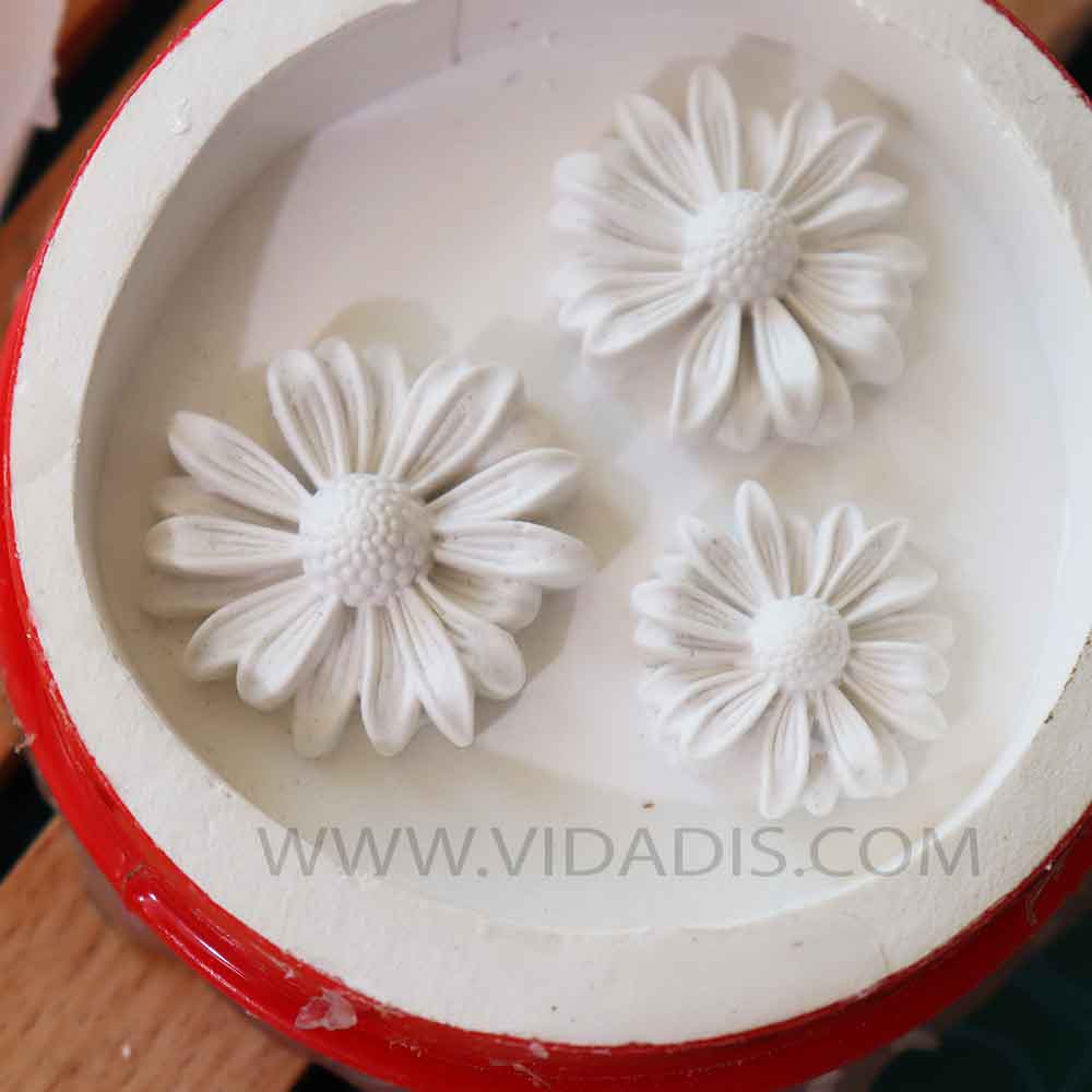 قالب سیلیکونی ست بابونه 3 عددی - تصویر 3